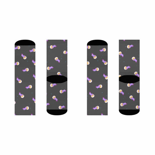 Astronaut Dog in Space Fun Socks